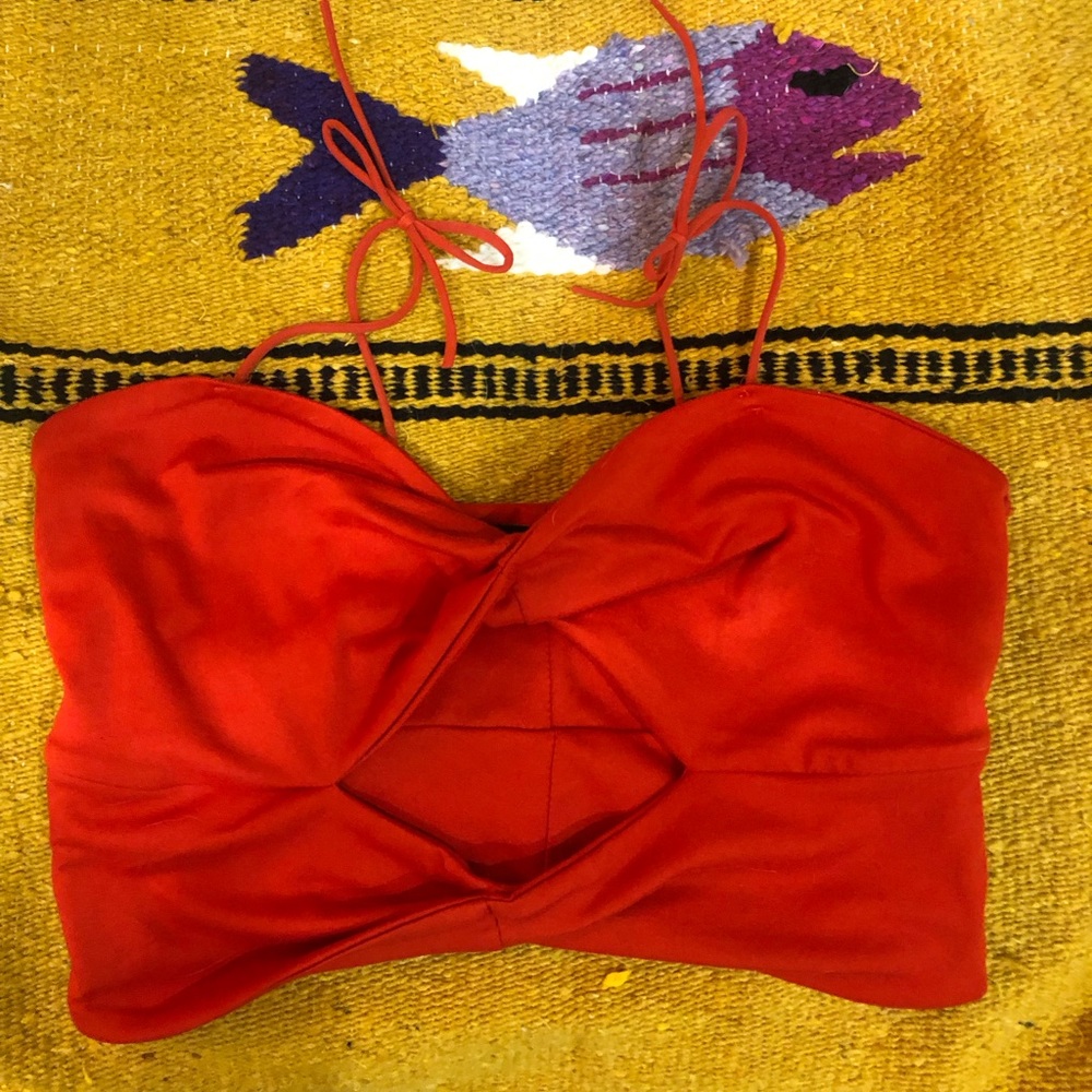Urban Outfitters Red Crop Top